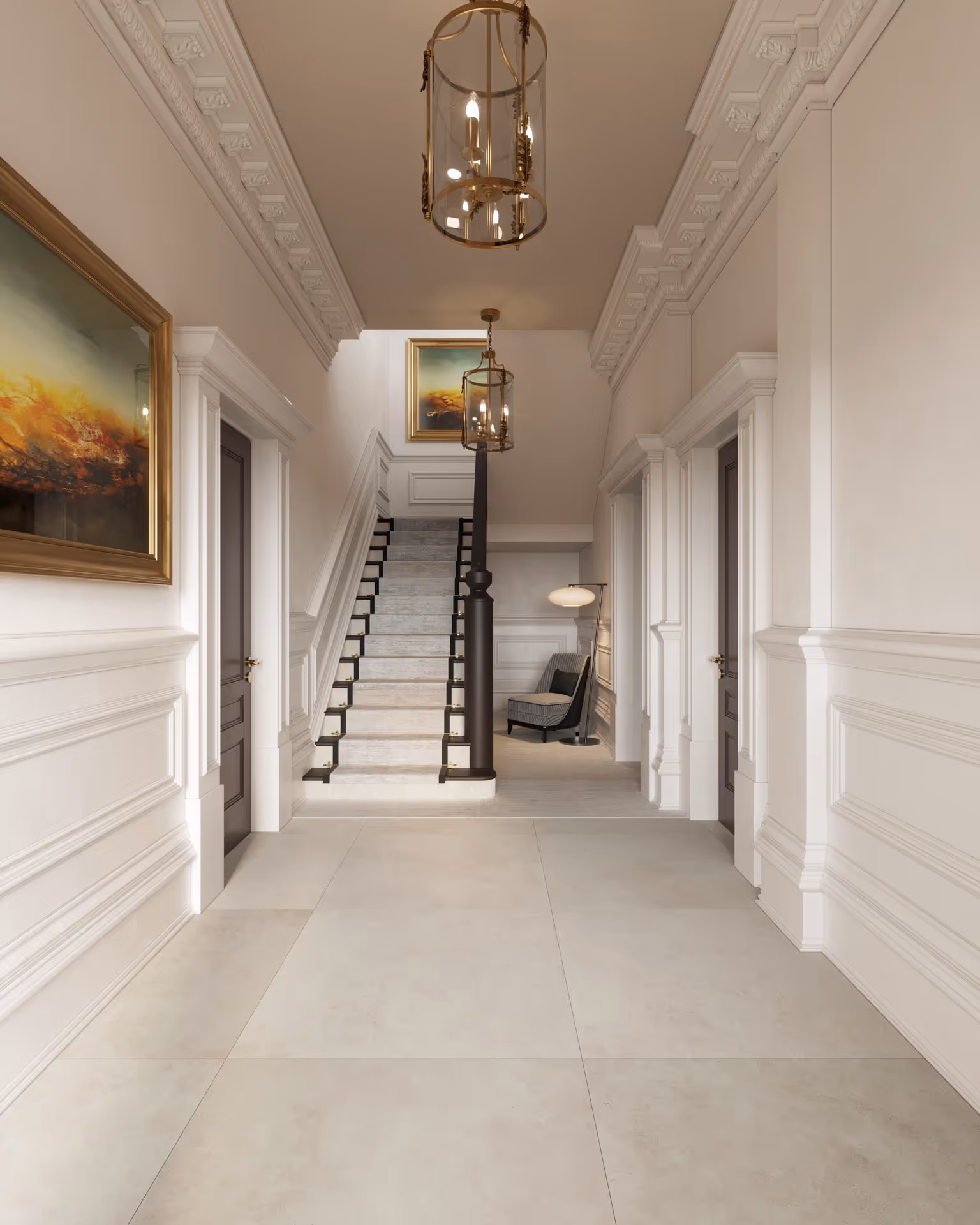 Sandwarren property, 21 Victoria Road, Formby. Hallway entrance view.