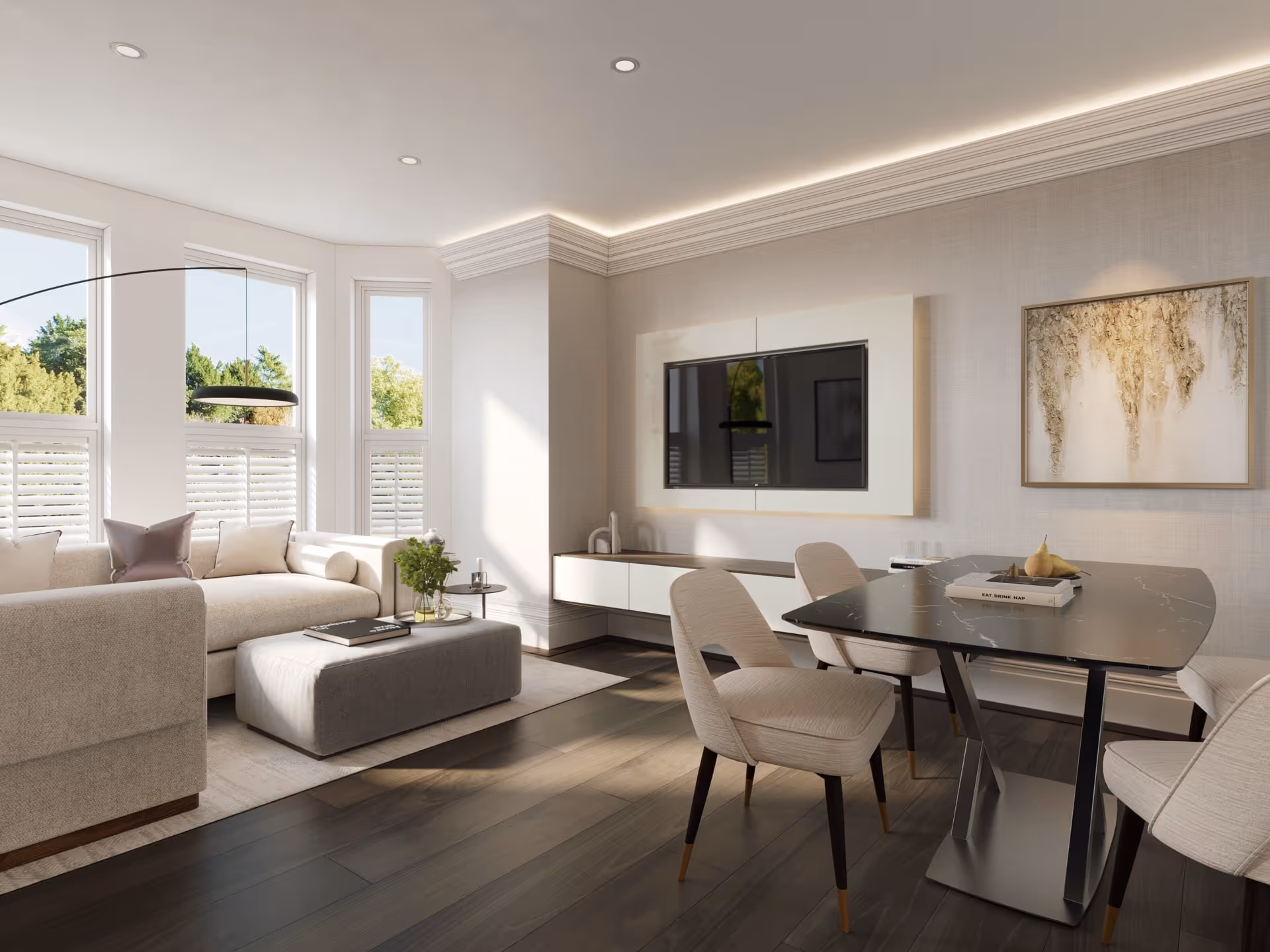 Sandwarren property, 21 Victoria Road, Formby. Lounge view.