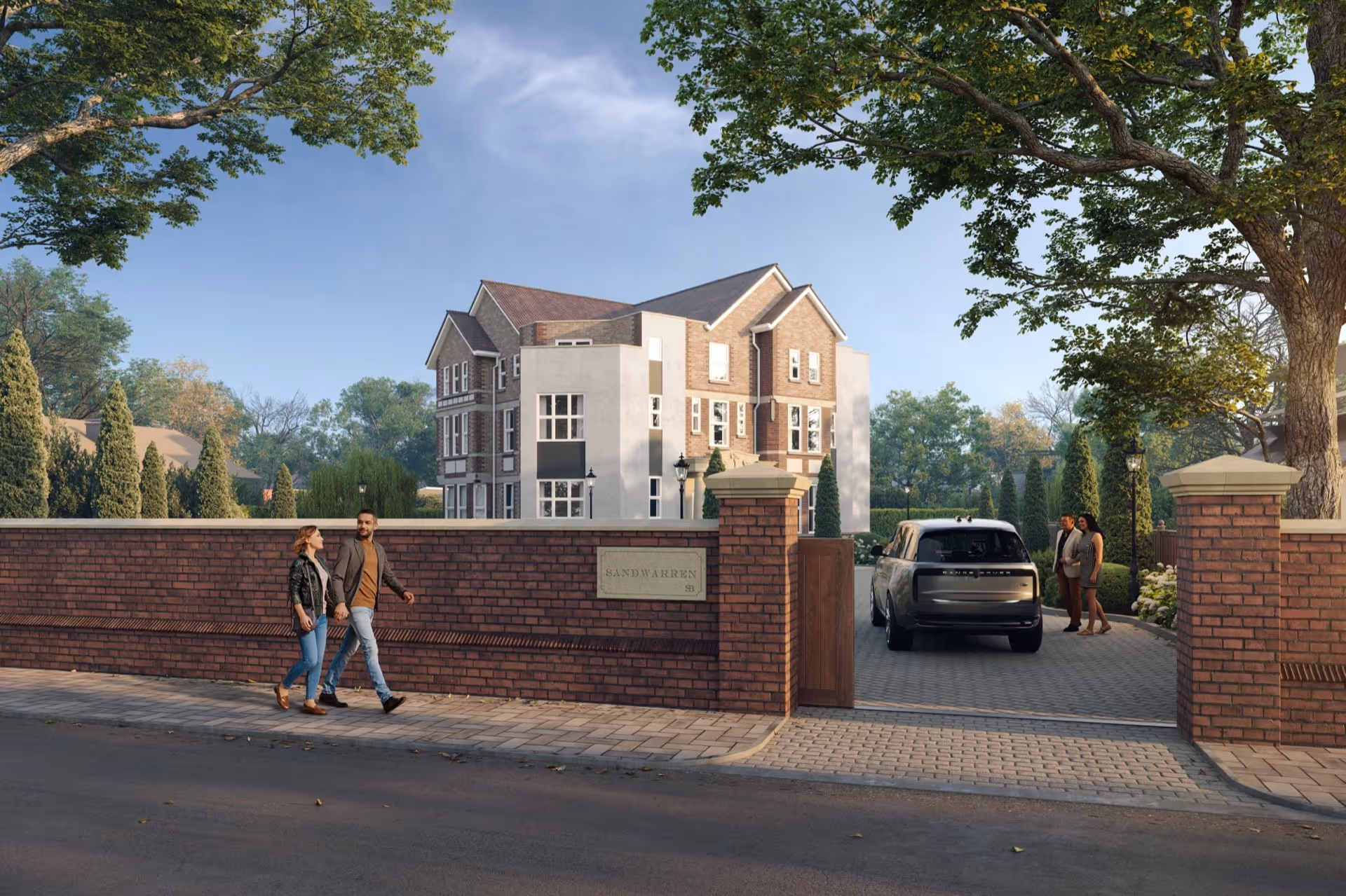 Sandwarren property, 21 Victoria Road, Formby. Roadside view.